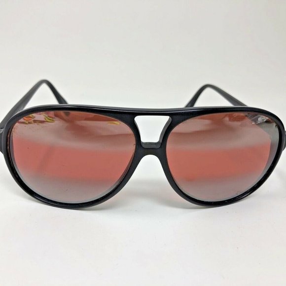 SERENGETI SUNGLASSES 5235j MATTE BLACK ORANGE POLARIZED GLASS DRIVING - Picture 1 of 9